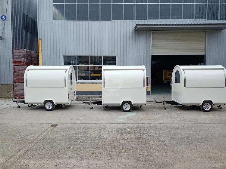 empty coffee food trailers 